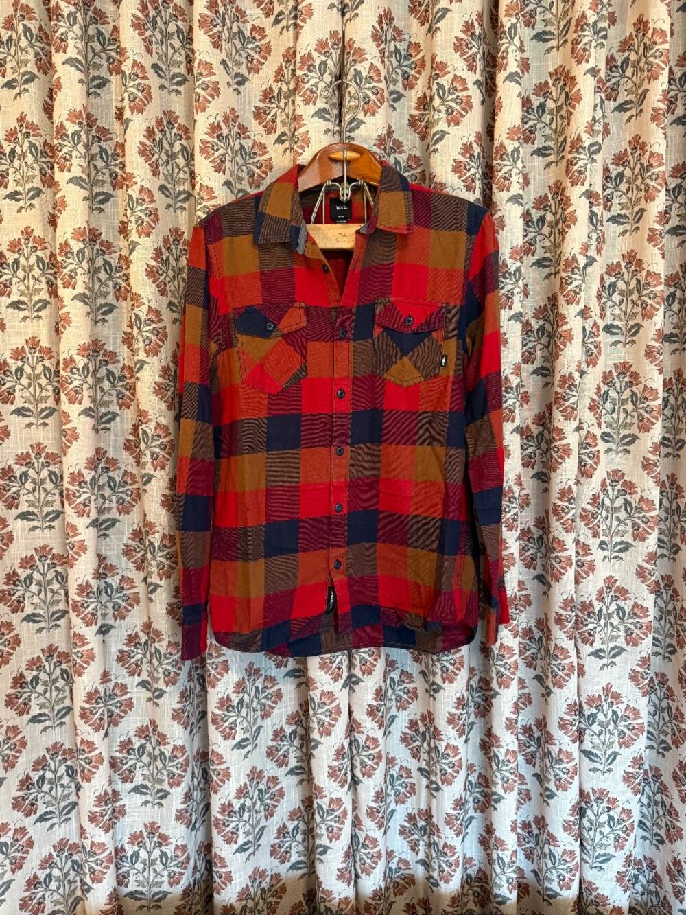 Men's Vans Flannel Button Down Shirt Medium